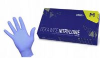 RKAWICZKI NITRYLOWE NIEBIESKIE 100 sztuk M DOMAN